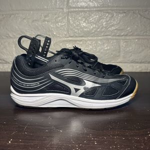 Mizuno Cyclone Speed 3 Volleyball Shoes Black White Gum Bottoms Shoe Womens Sz 9